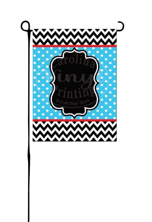 Polka Dots, Chevrons & Stripes Garden Flags