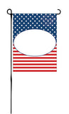 Stars & Stripes with oval frame Garden Flag
