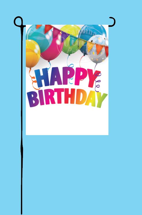 Bright Birthday Garden Flag