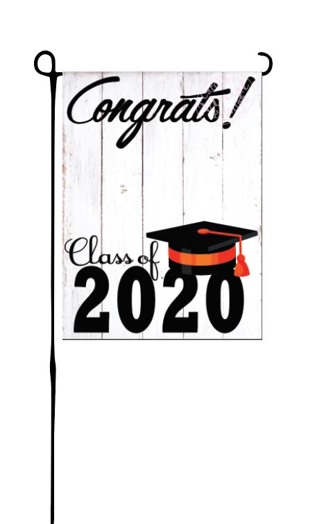 Class of 2020 - Orange - Garden Flag