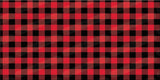 Buffalo Plaid - red & black printed vinyl