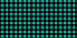 Buffalo Plaid - Teal & Black Printed Vinyl