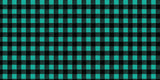 Buffalo Plaid - Teal & Black Printed Vinyl