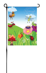 Cute Bugs Grandparent Garden Flag