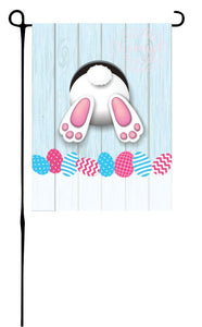 Bunny in Hole Garden Flag