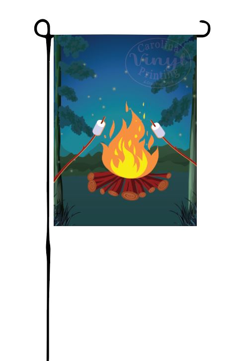 Campfire Garden Flag