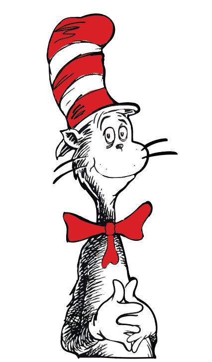 Cat in the Hat (hands folded) Shirt Transfer