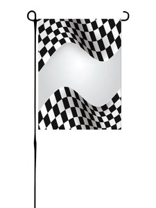 Checkered Racing Garden Flag