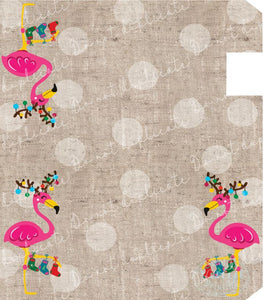 Christmas Flamingo Mailbox Cover