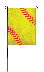 Dirty Softball Garden Flag