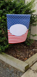 Stars & Stripes with oval frame Garden Flag