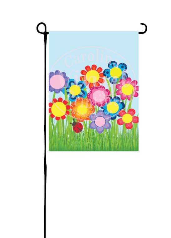 Grandparent Flower Garden Garden Flag