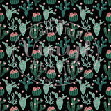 Cactus on black Printed Vinyl