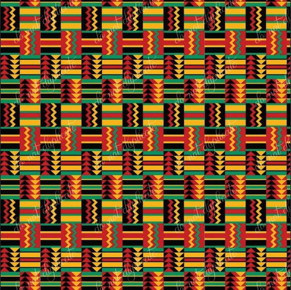 African Pattern Printed Vinyl