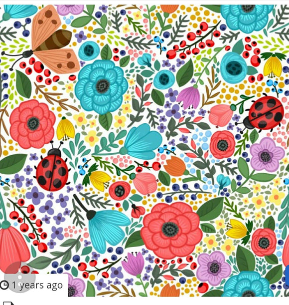 Fun Floral Printed Vinyl