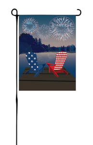 Fireworks on Lake Garden Flag
