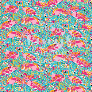 LP Flamingos Printed Vinyl