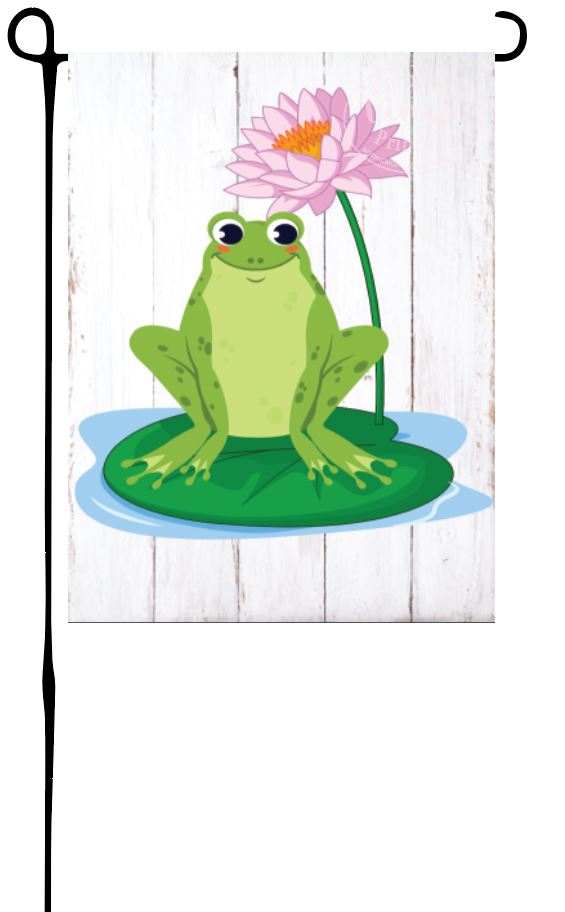 Frog Garden Flag