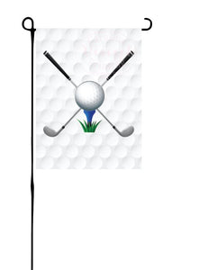 Golf Clubs Garden Flag