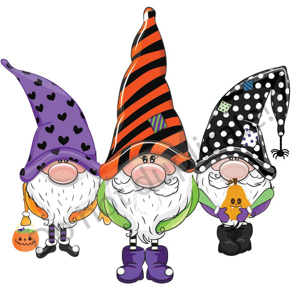 Halloween Gnomes Vinyl Heat Transfer