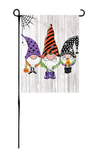 Halloween Gnomes Garden Flag