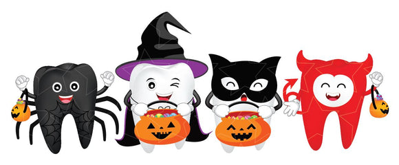 Halloween Teeth with buckets