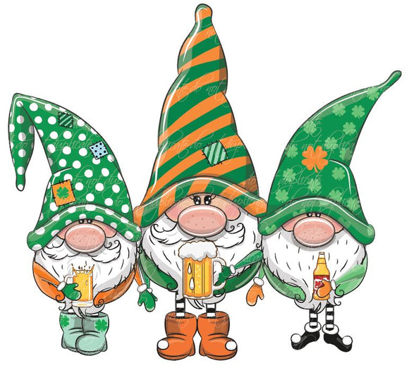 St. Patrick's Day Irish Gnomes Heat Transfer