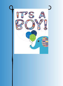 It's a BOY! Garden Flag