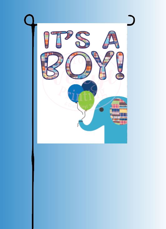 It's a BOY! Garden Flag