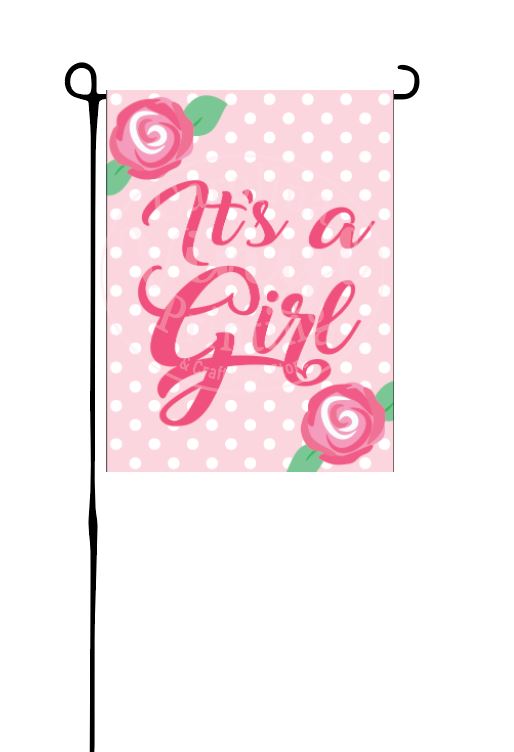 It's a Girl! Garden Flag