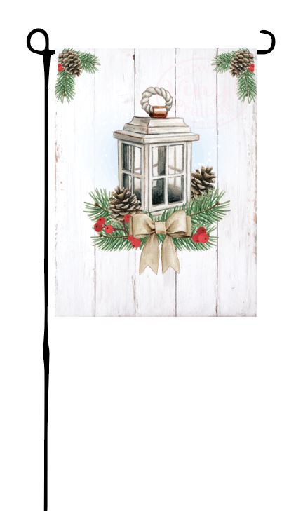 Winter Lantern Garden Flag