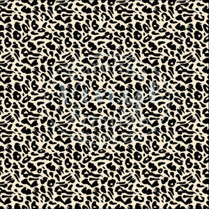 Leopard/Cheetah Cream & Black Printed Vinyl