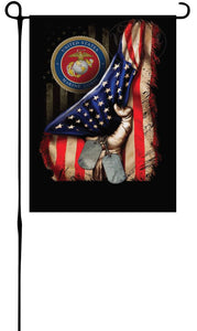 Marine's American Flag Garden Flag