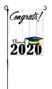 Class of 2020 - Navy & Yellow - Garden Flag