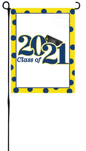 Grad Flag Polka Dot Garden Flag