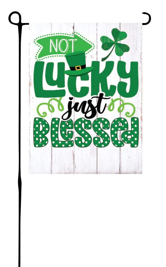 Blessed St. Patrick's Garden Flag