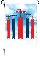 Patriotic Planes Garden Flag