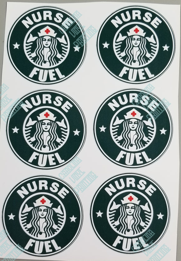 Nurse Fuel Decal (set of 6)