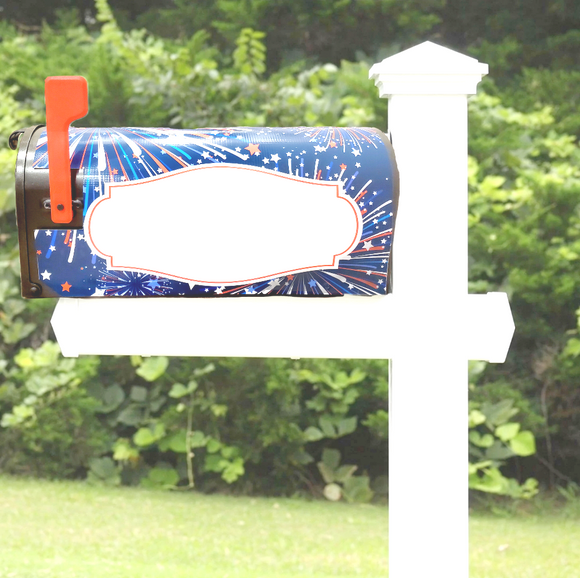 Fireworks Mailbox Cover