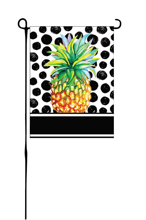 Painted Pineapple Garden Flag