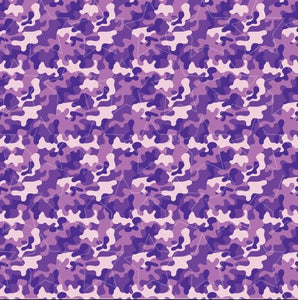 Purple Camo Printed Vinyl