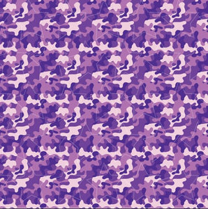 Purple Camo Printed Vinyl