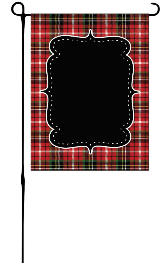 Christmas plaid with black frame