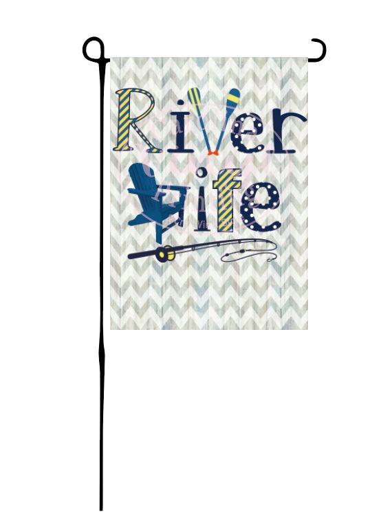 River Life Garden Flag