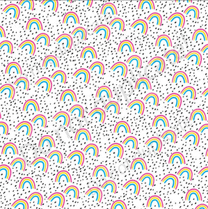 Rainbows and dots Printed Vinyl