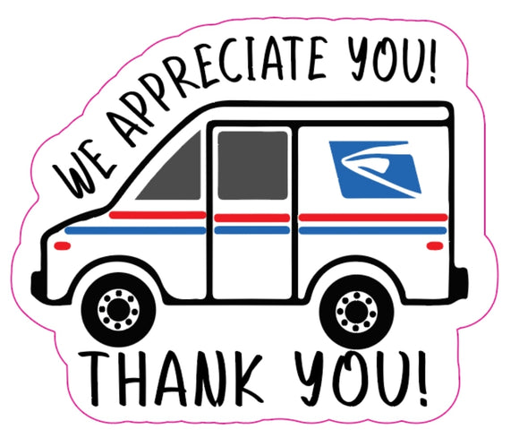UPS & USPS Thank You Stickers