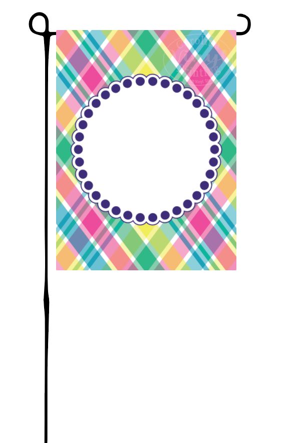 Spring Plaid Garden Flag