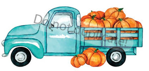 Teal Pumpkin Truck Vinyl Heat Transfer