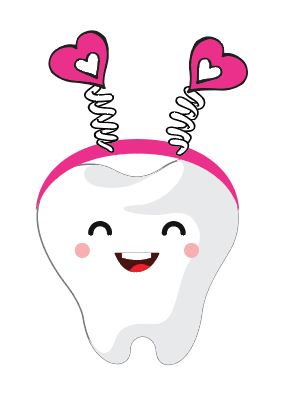 Valentine's Tooth with Heart Antennas Heat Transfer