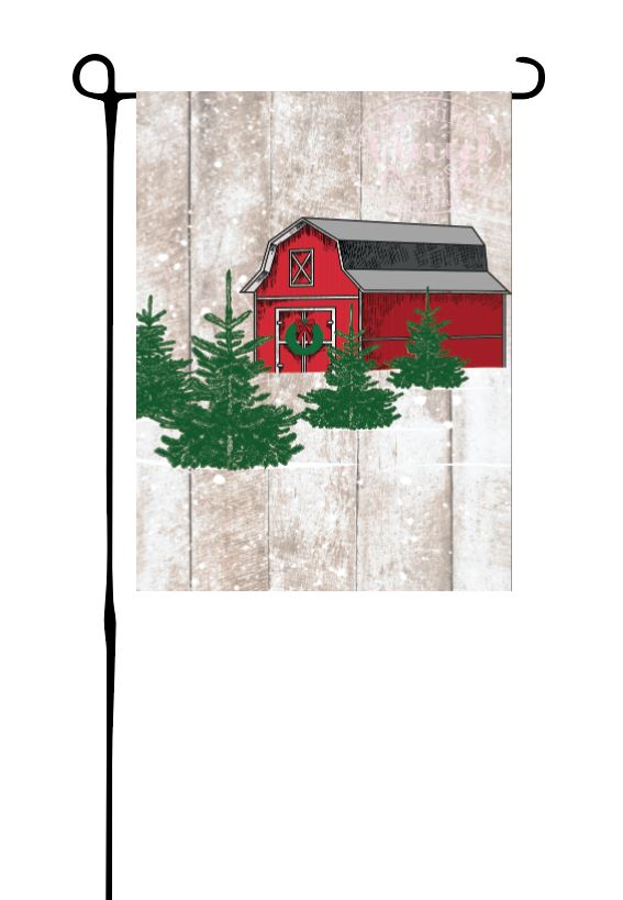 Christmas Tree Farm Garden Flag